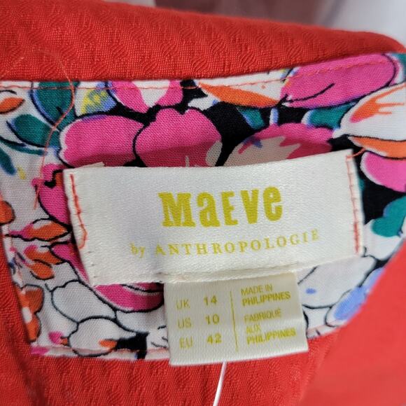 Anthropologie Maeve Rousseau Flounced High-Low Dress, size US 10 - Picture 5 of 8